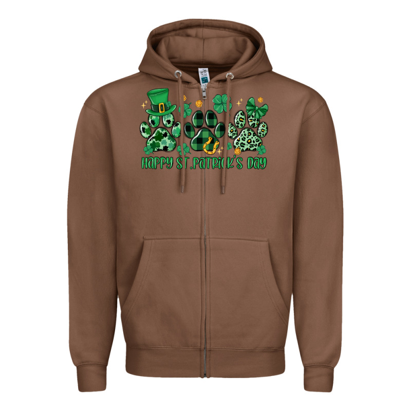 Happy St.patrick's Day Zipper Hoodie by MaliasSmallBusiness | Teevron