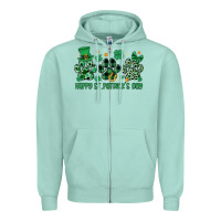 Seafoam happy st.patrick's day Zipper Hoodie - MaliasSmallBusiness