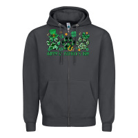 Smoke happy st.patrick's day Zipper Hoodie - MaliasSmallBusiness