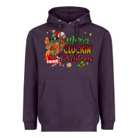 Plum Merry Cluckin' Christmas Heavyweight Hoodie - MaliasSmallBusiness