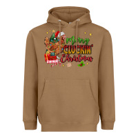 Toasted Coconut Merry Cluckin' Christmas Heavyweight Hoodie - MaliasSmallBusiness