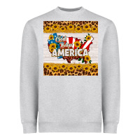 Heather Grey god bless america square coaster Heavyweight Sweatshirt - HRA Design Shop