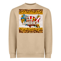 Mushroom god bless america square coaster Heavyweight Sweatshirt - HRA Design Shop