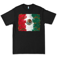 Black Mexican Flag With Leopard Premium Tee - RanaPortraitStore