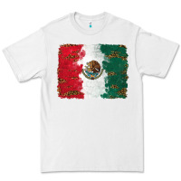 White Mexican Flag With Leopard Premium Tee - RanaPortraitStore