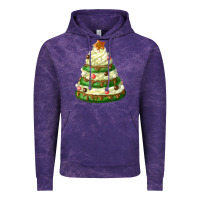 Cloud Purple white christmas cookie cake Vintage Hoodie - FaDigitalArtStudio