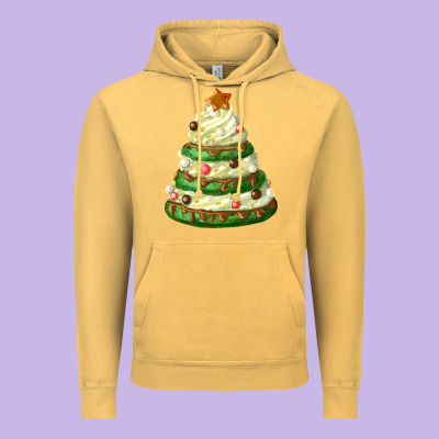 White Christmas Cookie Cake Vintage Hoodie Designed By Fadigitalartstudio