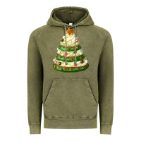 Vintage Olive white christmas cookie cake Vintage Hoodie - FaDigitalArtStudio