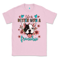 Bubblegum Pink life is better with a frenchie Classic Tee - Jasminsmagicworld