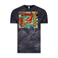 Cloud Black western crawfish Vintage Tee - AdoDesignShop