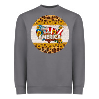 Storm god bless america round coaster Heavyweight Sweatshirt - HRA Design Shop