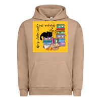 Pigment Burro life is better with cats and books Urban Hoodie - TumblerDesignByShophia