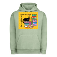 Pigment Oil Green life is better with cats and books Urban Hoodie - TumblerDesignByShophia