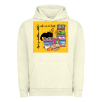Pigment Pistachio life is better with cats and books Urban Hoodie - TumblerDesignByShophia