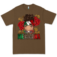 Cacao Mexicana Latina messy bun Premium Tee - RanaPortraitStore