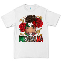 White Mexicana Latina messy bun Premium Tee - RanaPortraitStore