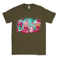 Army Green breast cancer  coffee cups Classic Tee - AdoDesignShop