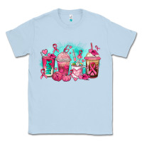 Dusty Blue breast cancer  coffee cups Classic Tee - AdoDesignShop