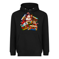 Black christmas cassette tapes Heavyweight Hoodie - MaliasSmallBusiness