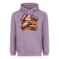 Lavender christmas cassette tapes Heavyweight Hoodie - MaliasSmallBusiness