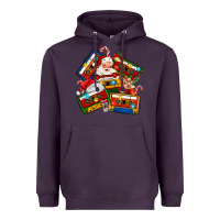Plum christmas cassette tapes Heavyweight Hoodie - MaliasSmallBusiness
