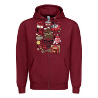 Burgundy can't talk right now i'm busy doing dog mom Zipper Hoodie - MaliasSmallBusiness