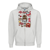 Dove Grey can't talk right now i'm busy doing dog mom Zipper Hoodie - MaliasSmallBusiness