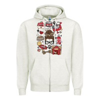 Oatmeal Heather can't talk right now i'm busy doing dog mom Zipper Hoodie - MaliasSmallBusiness