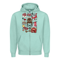 Seafoam can't talk right now i'm busy doing dog mom Zipper Hoodie - MaliasSmallBusiness