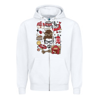 White can't talk right now i'm busy doing dog mom Zipper Hoodie - MaliasSmallBusiness
