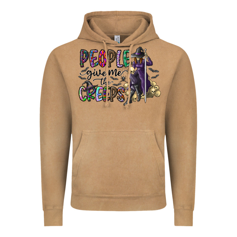 People Give Me The Creeps Vintage Hoodie by CowhideDigitalArt | Teevron