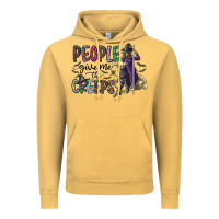 Vintage Mustard people give me the creeps Vintage Hoodie - CowhideDigitalArt
