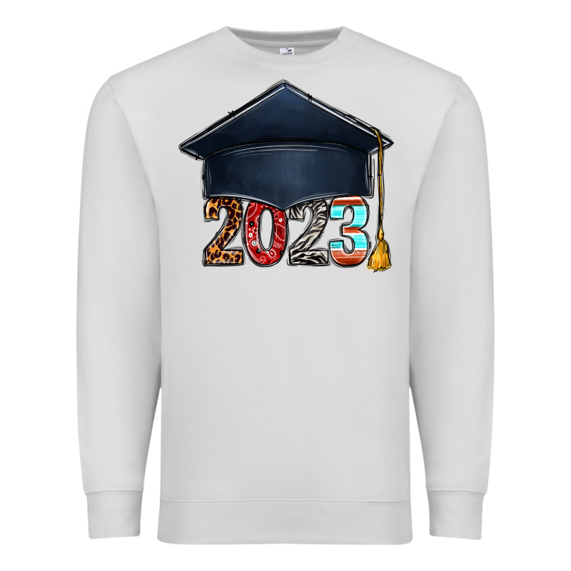 2023 Graduation Hat Bbs Premium Sweatshirt by BundleAndBundleShop | Teevron