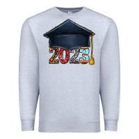 Heather Grey 2023 graduation hat bbs Premium Sweatshirt - BundleAndBundleShop