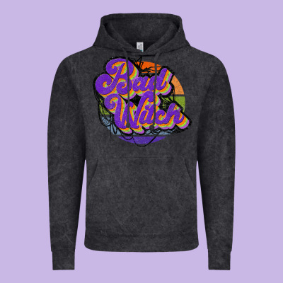 Bad Witch Vintage Hoodie Designed By Jahusdesignshop