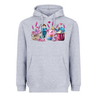 Heather Grey Unicorn Coffee Cups Heavyweight Hoodie - MaliasSmallBusiness