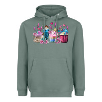 Sage Unicorn Coffee Cups Heavyweight Hoodie - MaliasSmallBusiness