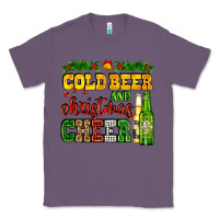 Lavender cold beer and christmas cheer with beer bottles Classic Tee - AdoDesignShop