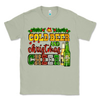 Matcha cold beer and christmas cheer with beer bottles Classic Tee - AdoDesignShop