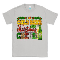 Moon Dust cold beer and christmas cheer with beer bottles Classic Tee - AdoDesignShop