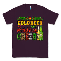Plum cold beer and christmas cheer with beer bottles Classic Tee - AdoDesignShop