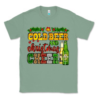 Sage cold beer and christmas cheer with beer bottles Classic Tee - AdoDesignShop