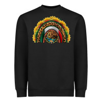 Black mexico sunflower rainbow Heavyweight Sweatshirt - HRA Design Shop
