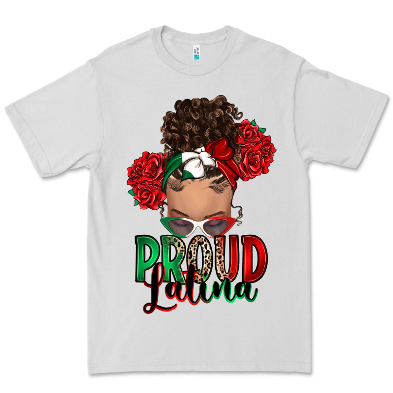 Proud Latina Messy Bun Premium Tee by RanaPortraitStore | Teevron