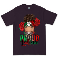Plum Proud Latina messy bun Premium Tee - RanaPortraitStore