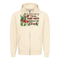 Sandshell if my book is open your mouth should be closed malia Zipper Hoodie - MaliasSmallBusiness