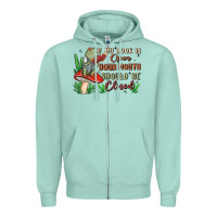 Seafoam if my book is open your mouth should be closed malia Zipper Hoodie - MaliasSmallBusiness