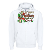 White if my book is open your mouth should be closed malia Zipper Hoodie - MaliasSmallBusiness