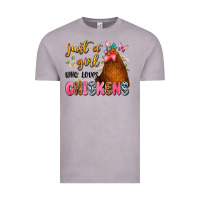 Vintage Zinc just a girl who loves chickens Vintage Tee - JahusDesignShop