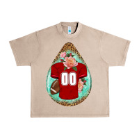 French Oak american football and western roses teardrop Urban Heavy Tee - BundleAndBundleShop